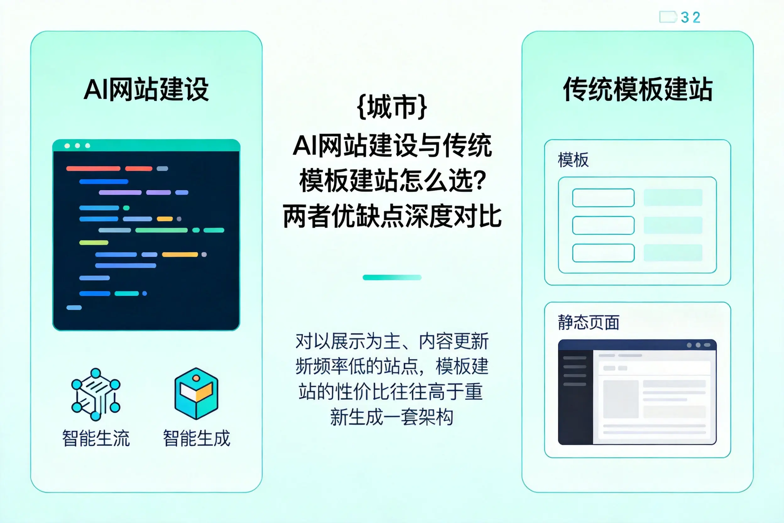 岳阳AI网站建设与传统模板建站怎么选？两者优缺点深度对比
