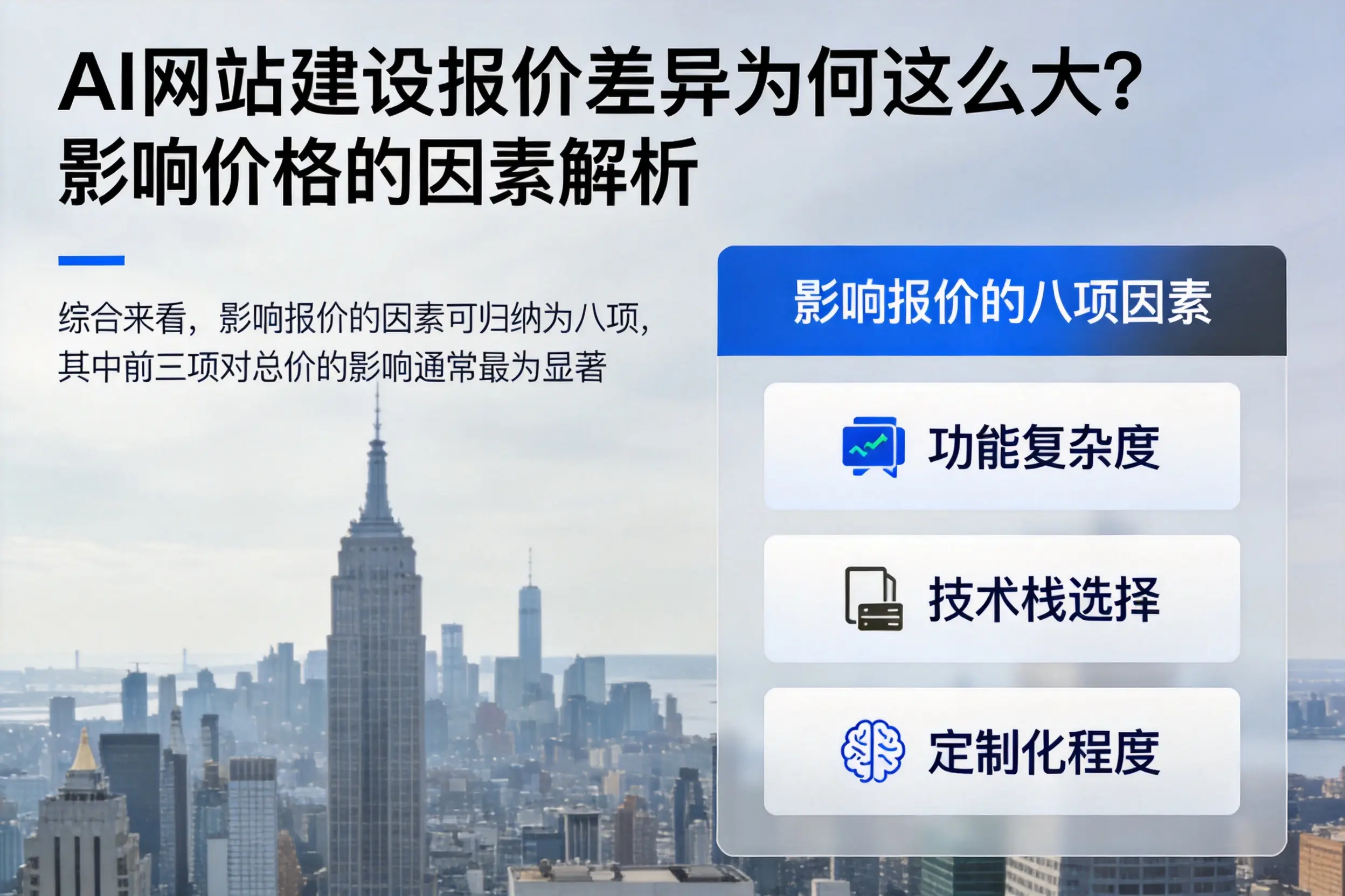 岳阳AI网站建设报价差异为何这么大?影响价格的因素解析