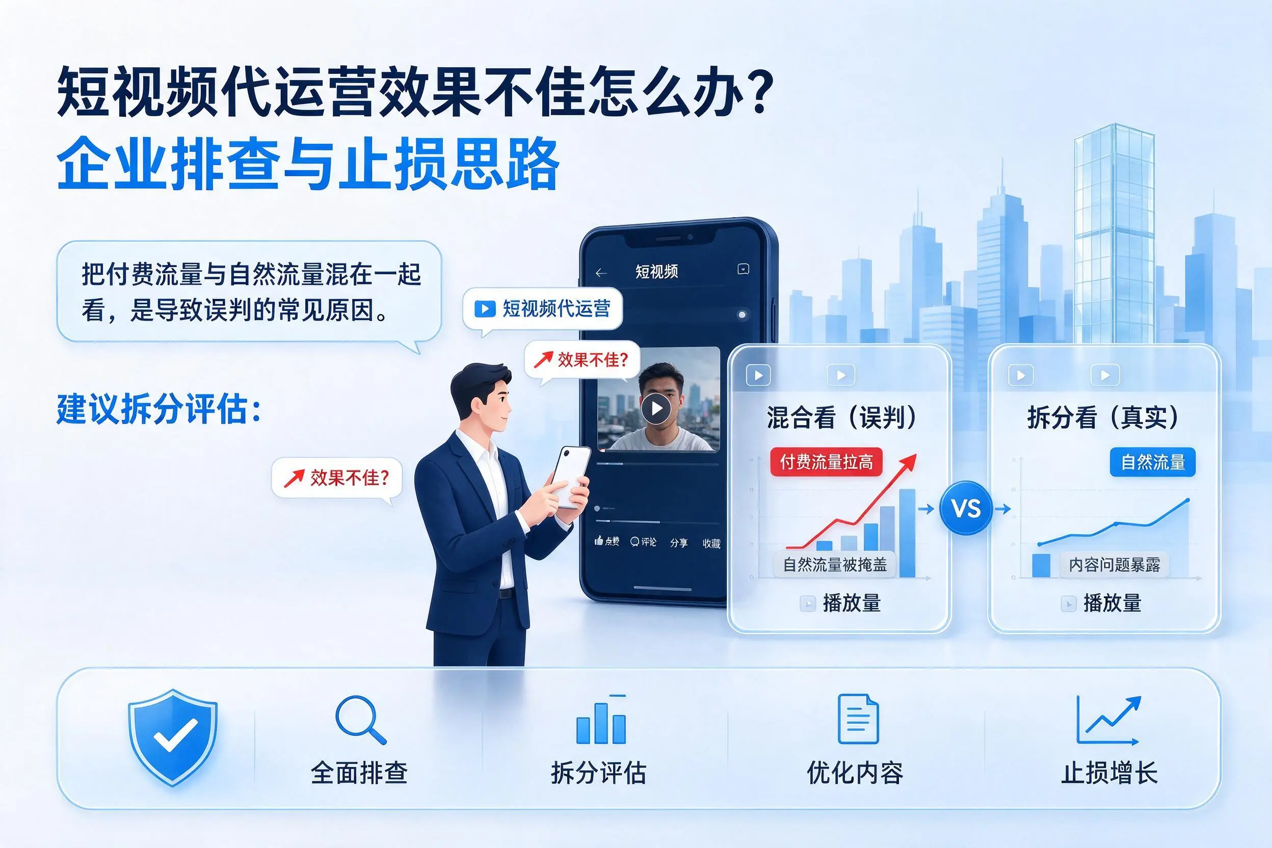 短视频代运营效果不佳怎么办?岳阳企业排查与止损思路