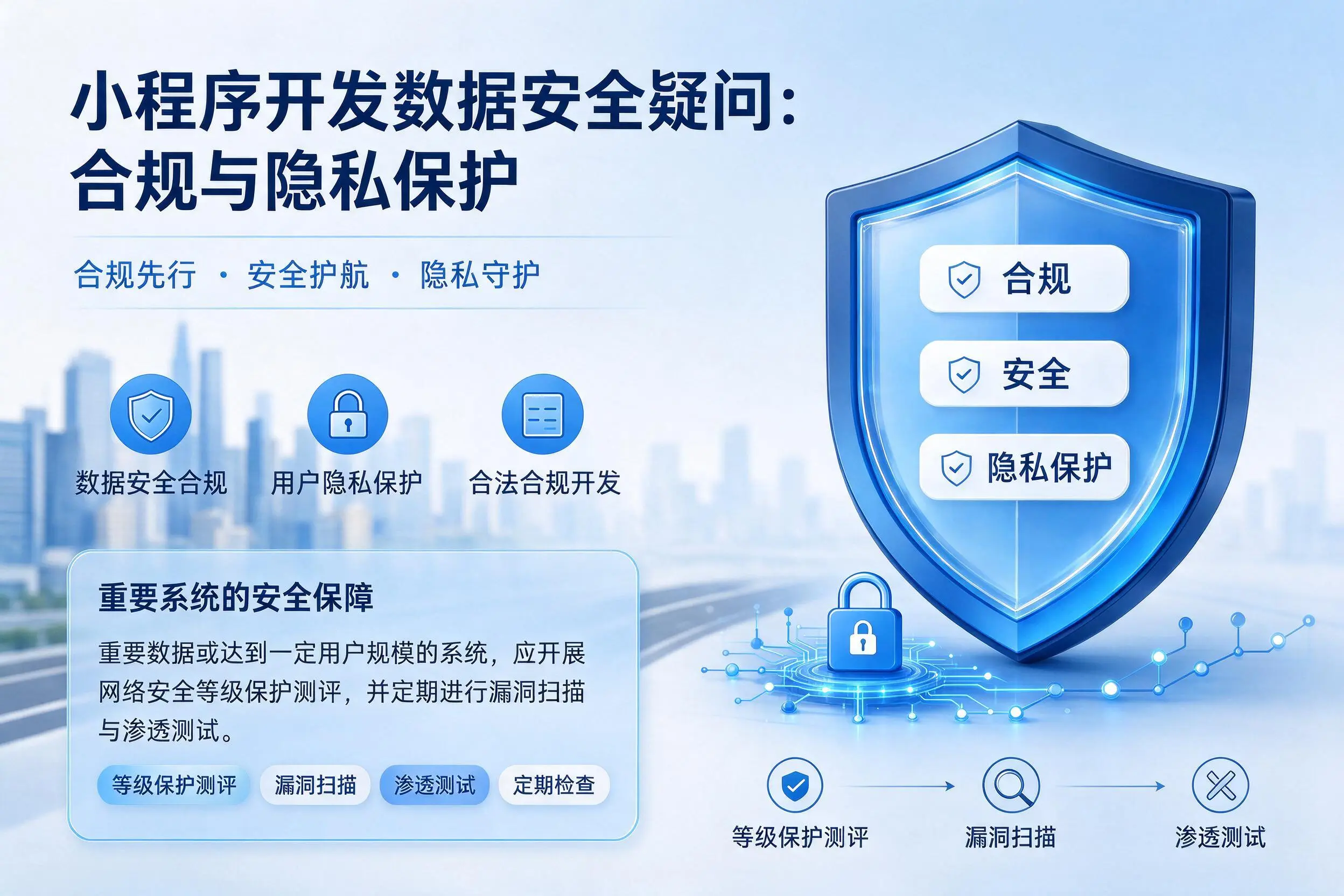 岳阳小程序开发数据安全疑问：合规与隐私保护