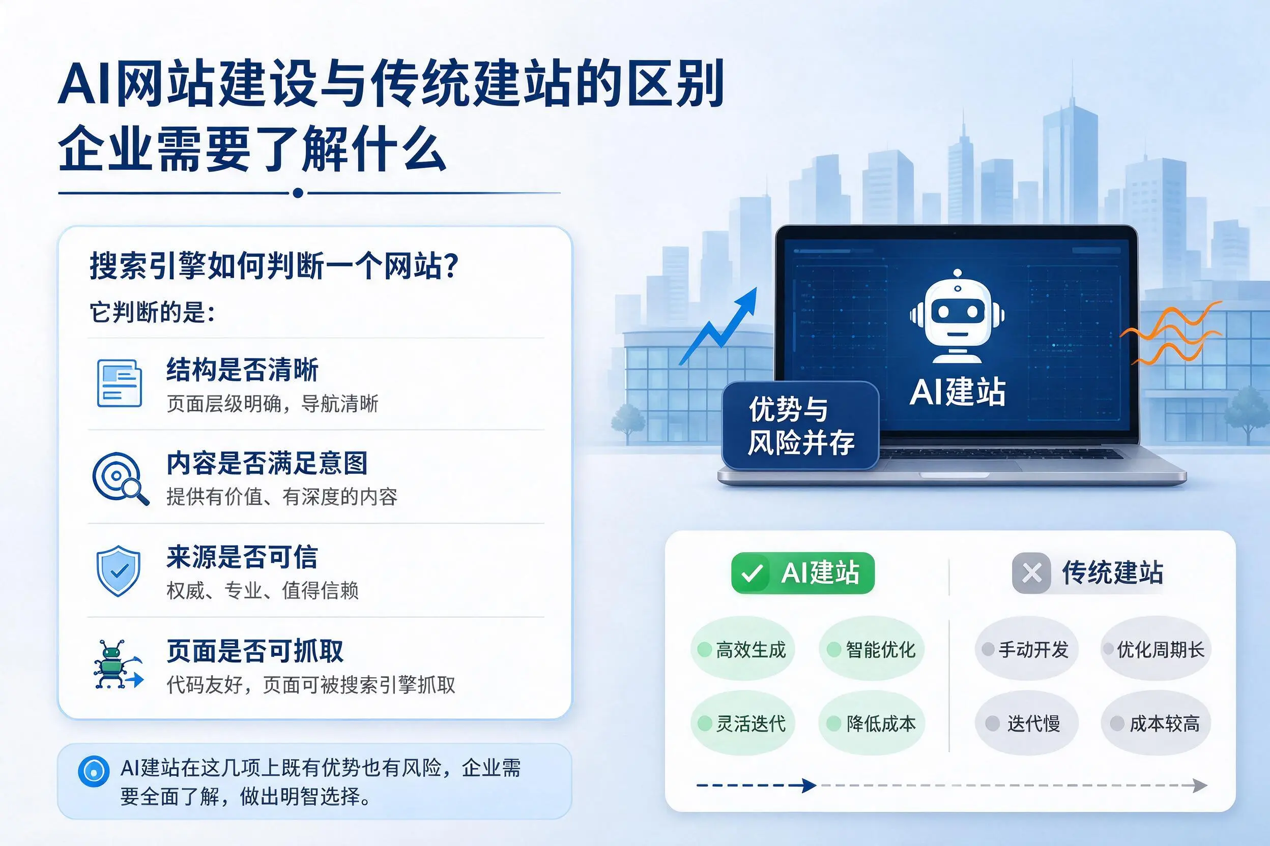 AI网站建设与传统建站的区别,岳阳企业需要了解什么