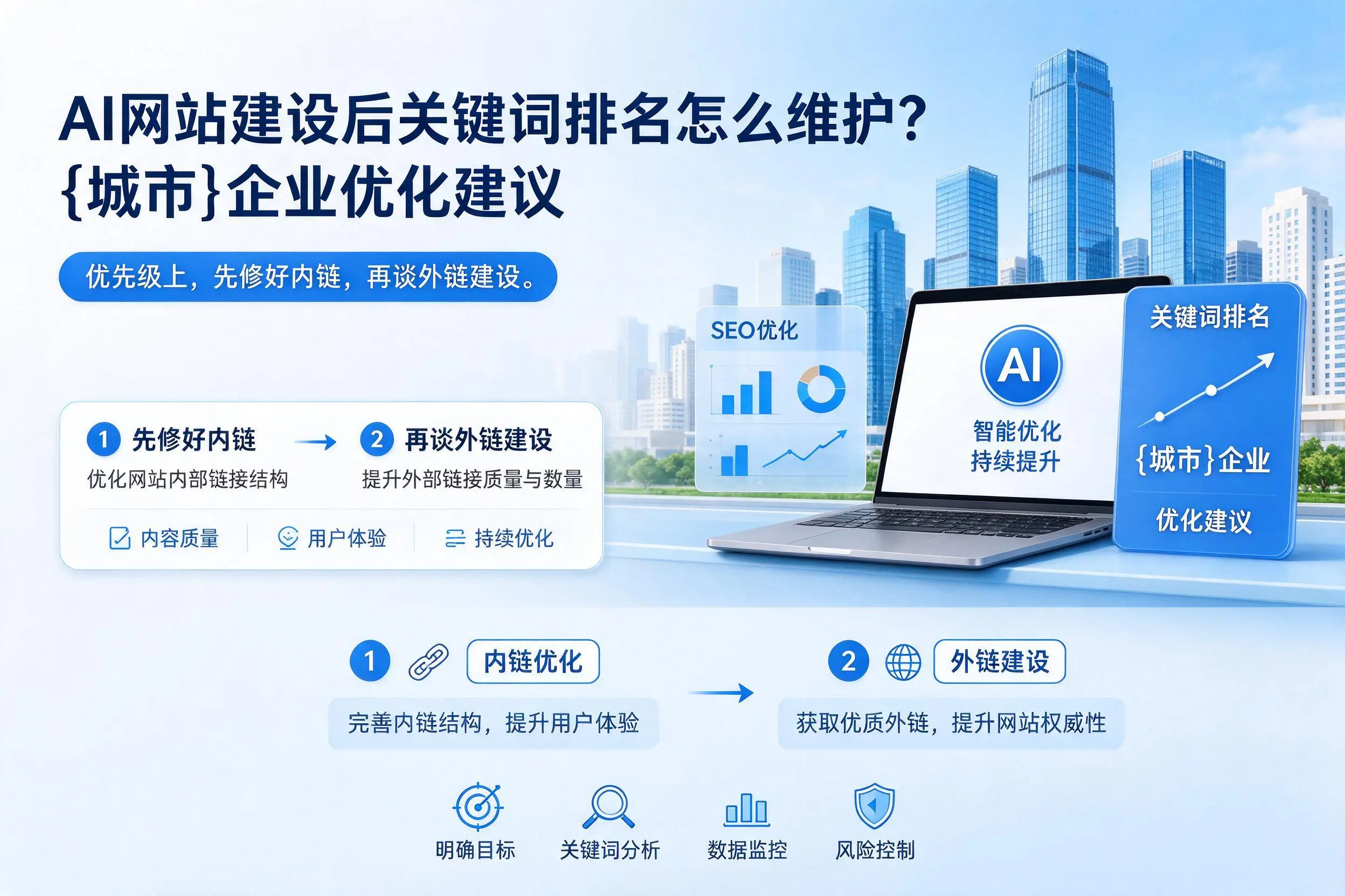AI网站建设后关键词排名怎么维护?岳阳企业优化建议